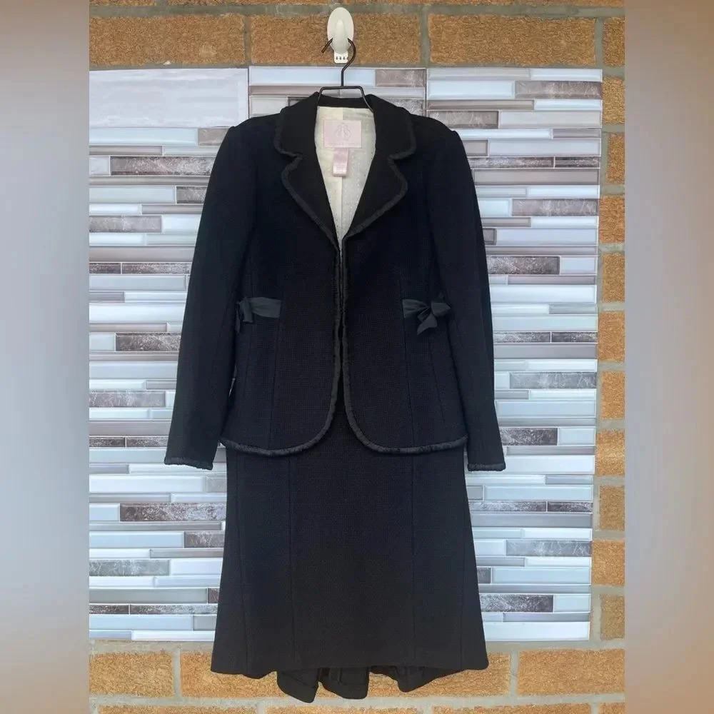 Rebecca Taylor tweed jacket and skirt set size 4